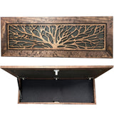 Large Wood Hidden Gun Cabinet Birds In A Tree Wall Decoration - Hidden Gun Safe To Securely Store Your Gun In Plain Sight by Bellewood Designs Bellewood Designs