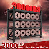 2000LBS Heavy Duty Garage Shelving Units,40" Wide & Deep Storage Shelves,Metal Garage Shelves,Large Storage Rack,Steel Shelf,Industrial Shelving for Shop,Warehouse,Basement,40" W x 20" D x 60" H SISESOL