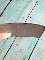 Sublimation Blanks 10 pcs. Faux Gray Leather Hat Patch Sublimation Laserable Blank! 4'' Rounded Rectangle! PU Leather Sublimation Blanks Company