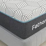 FATHOM Firm Twin Mattress 8 Inch Memory Foam Mattress Twin Size Bed in a Box for Back Pain Relief and Cool Sleep with Gel Foam and Removeable Fiberglass Free Cover, CertiPUR-US Certified FATHOM