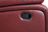 Coaster Home Furnishings - Camila - Leatherette Upholstered Glider Recliner Chair - Manual Recline, Padded Armrests, Plump Back, Smooth Gliding Motion - Living Room - 38-Inch - Red - 610243 Coaster Fine Furniture