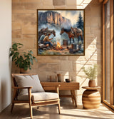 BYGFHLYW 5D Diamond Painting Kits for Adults,Traveler Horse Diamond Art Kits for Adults Beginner, DIY Full Drill Diamond Dot Gem Painting for Home Wall Decor 13.7x13.7inch BYGFHLYW