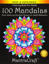 Coloring Book For Adults: 100 Mandalas: Stress Relieving Mandala Designs for Adults Relaxation WoodArtSupply