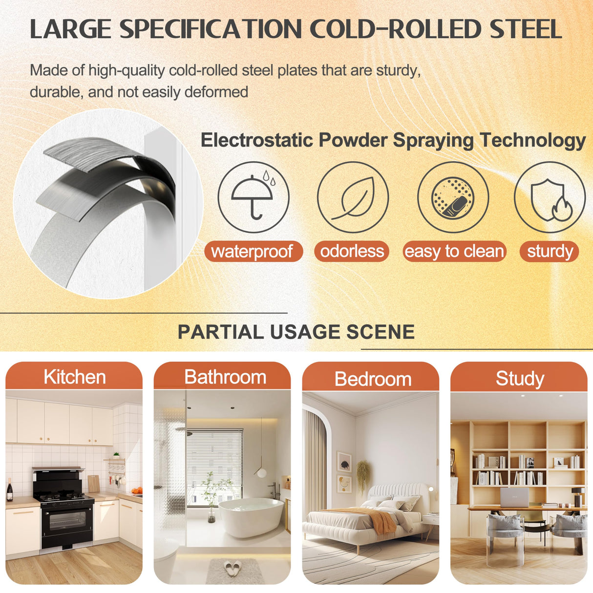 GAIOUS 74.8" Tall Metal Curio Cabinet, Display Cabinet with Glass Door, 6 Tier Liquor with 5 Adjustable Shelves, Locking Glass Display Case for Collectibles, Showcase Storage Cabinets, Black GAIOUS