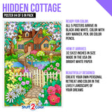 Stuff2Color Giant Coloring Poster 5 Pack - Big 32.5 x 22 Inch Line Art Coloring Posters - Great for Family Time, Kids, Classrooms, Care Facilities, Arts and Crafts Projects, and Group Activities Stuff2Color