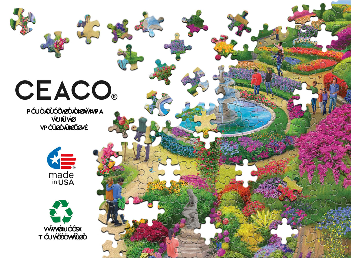 Ceaco - Fantastic Garden - 1000 Oversized Piece Jigsaw Puzzle Ceaco