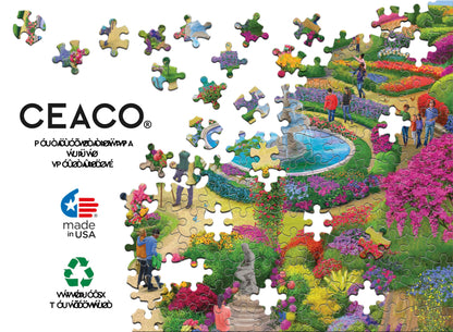 Ceaco - Fantastic Garden - 1000 Oversized Piece Jigsaw Puzzle