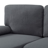 OMMGG 107.9” U Shaped Sectional Sofa with Double Extra Wide Chaise, Seat Cushions & Removable Back, for Living Room, Office, Apartment OMMGG