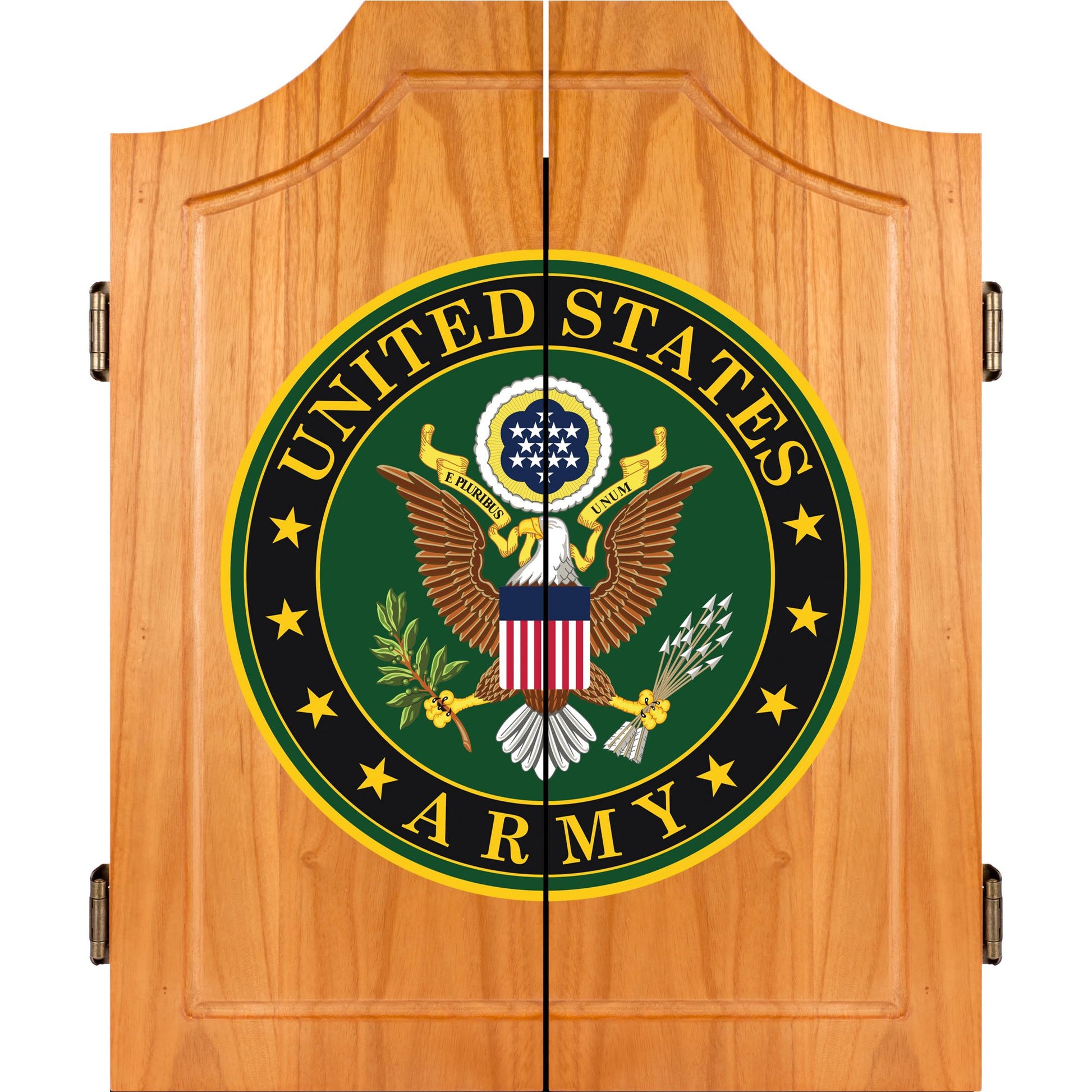 United States Army Wood Dart Cabinet Set - WoodArtSupply