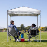 Core Instant Straight Leg Canopy Tent with Adjustable Sun Wall, 6 ft x 4 ft , Gray CORE
