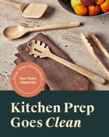 Caraway Wooden Utensil Set - 5 Piece Cooking Utensil Set - Spoon, Server, Scraper, Spatula, & Tongs - Made From FSC-Certified Birch Wood - No Microplastics Caraway