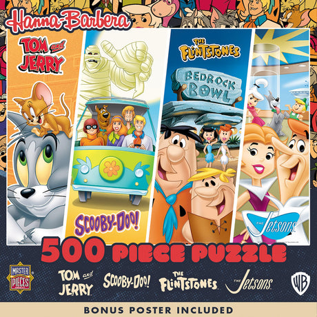 MasterPieces 500 Piece Jigsaw Puzzle for Adults and Family - Hanna-Barbera Classics - 15"x21" Masterpieces