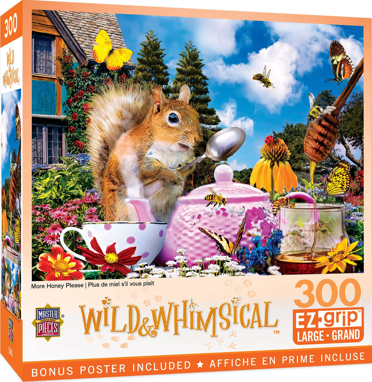 Masterpieces 300 Piece EZ Grip Jigsaw Puzzle - More Honey Please - 18"x24" Masterpieces