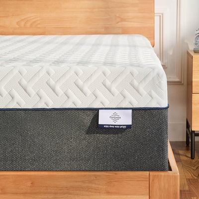 Gelsea 12 Inch King Green Tea Memory Foam Mattress for Cool Sleep & Pressure Relief, Bed in a Box, Removable Cover No Fiberglass, CertiPUR-US Certified