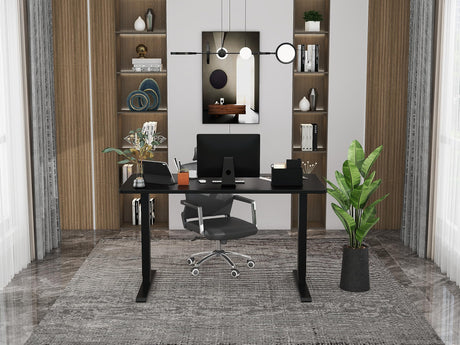 ESpefy Dual Motor Standing Desk Frame- Heavy Duty Electric Desk Legs, Adjustable Desk Base, Sit Stand Up Desk Frame with Memory Controller for 43''-70'' Desktop, Home & Office DIY Workstation ESpefy