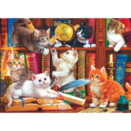 RoseArt - Kodak Premium - Library Mischief - 1000 Piece Jigsaw Puzzle for Adults RoseArt