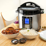 Moss & Stone Electric Pressure Cooker with Large LCD Display, Multi-Use 6 Quart Electric Pot, 14 in 1 Slow Cooker, Rice Cooker, Steamer Maker, Sauté, Yogurt Maker, Egg Cooker, Warmer & More Moss & Stone