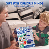 Klever Kits Microscope Explorer Set for Kids, 2 in 1 Science Experiment Toy with Portable Microscope and 12 Specimen Slides, 60X-180X, Educational Toys for Kids Aged 5+ Klever Kits