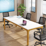 Tribesigns 6.5FT Conference Table, 78.7 Inche Rectangle Meeting Seminar Table, Large Business Tables for 6-8 People (Only Table) Tribesigns