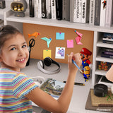 RUPOLX White Kids Desk and Chair Set for 5-12 Year Old, Childrens Computer Desk with 4 Drawers, Kids Study Table with Storage Shelf -Ck5-40 RUPOLX