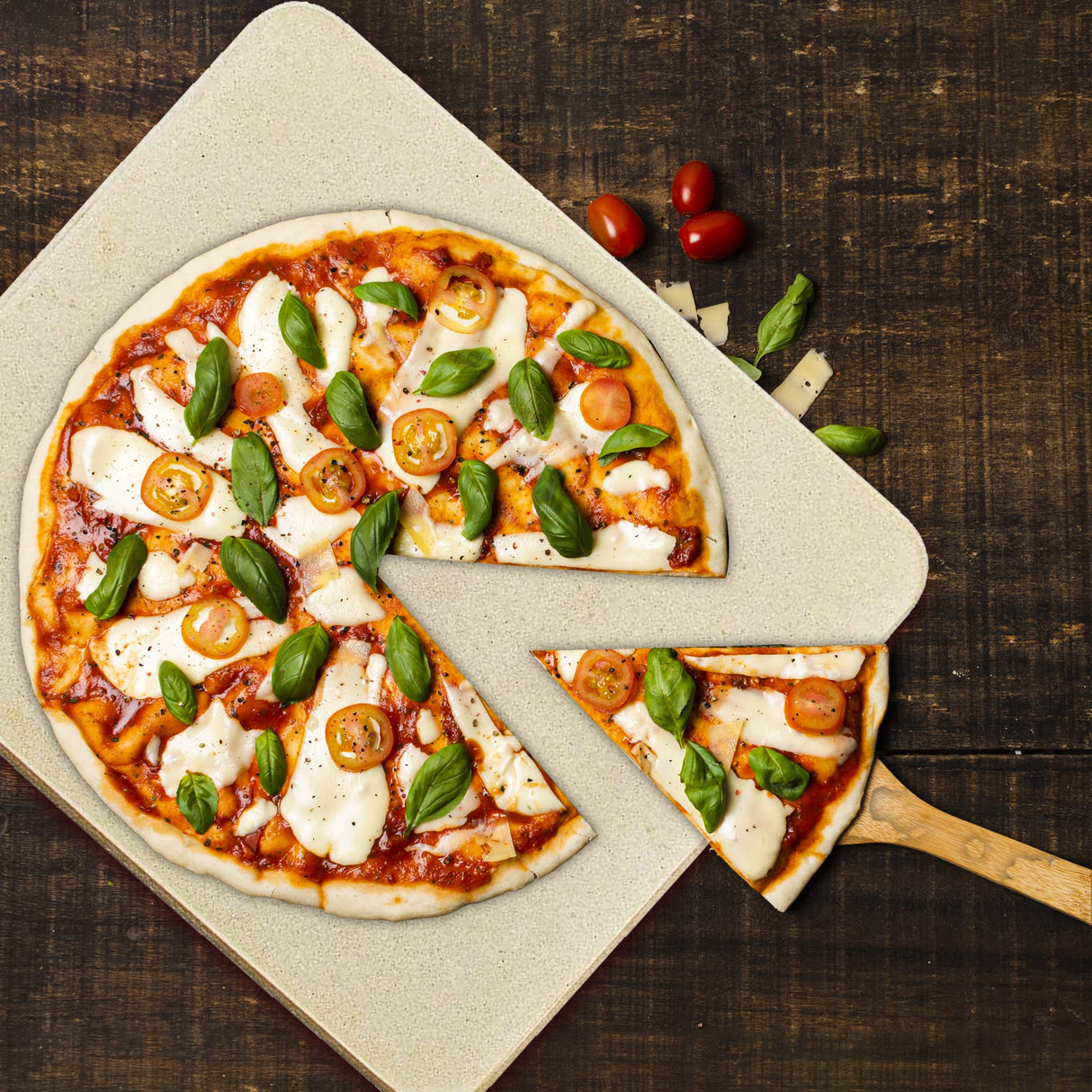 Pizza Stone - Baking Stone. SOLIDO Rectangular 14"x16" - Perfect for Oven, BBQ and Grill Solido