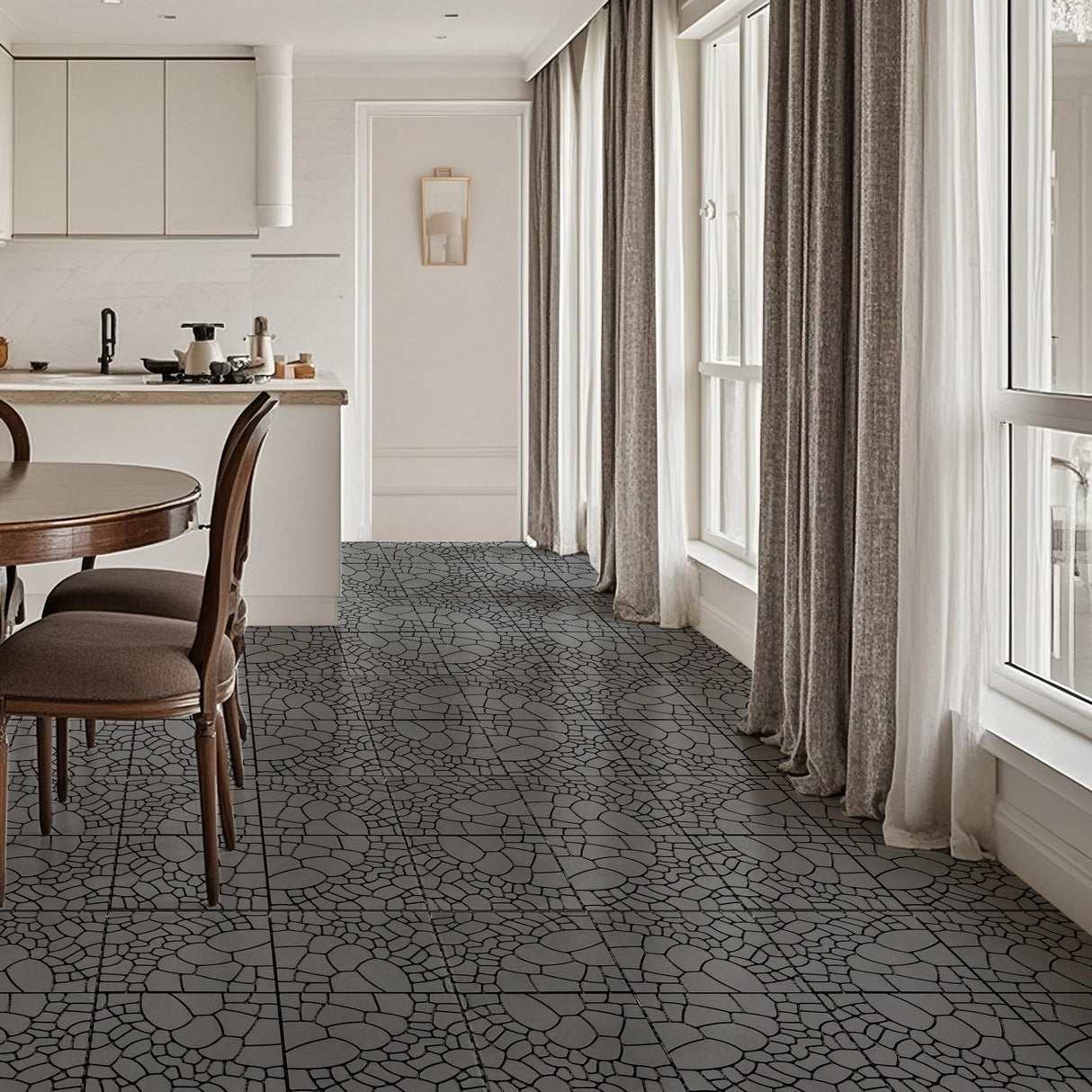 Interlocking Plastic Deck Tiles, 44 Pack, 12"x12" Waterproof Patio Floor Tiles for Indoor and Outdoor, Easy Snap Deck Tiles for Balcony, Garden, Backyard, Pathway and Poolside, All Weather Voyavela