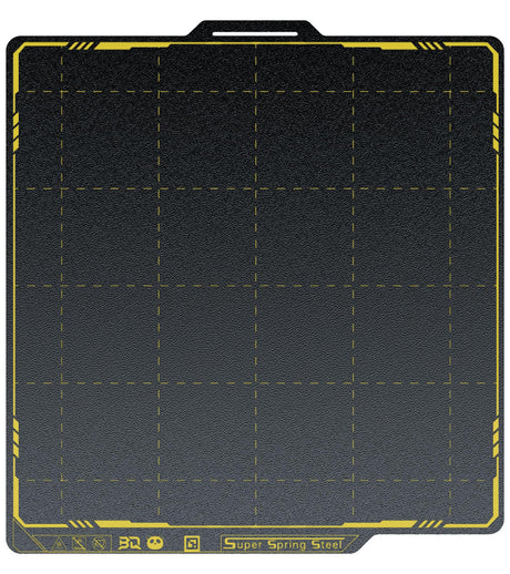 BIGTREETECH SSS Double-Sided Panda Spring Steel Build Plate Compatible with Bambu-Lab X1C/X1E/P1P/P1S/A1 3D Printer, 258x258MM(10.16x10.16in) Ultra-Flexible Sheet Removable Surface Platform (Black) BIGTREETECH