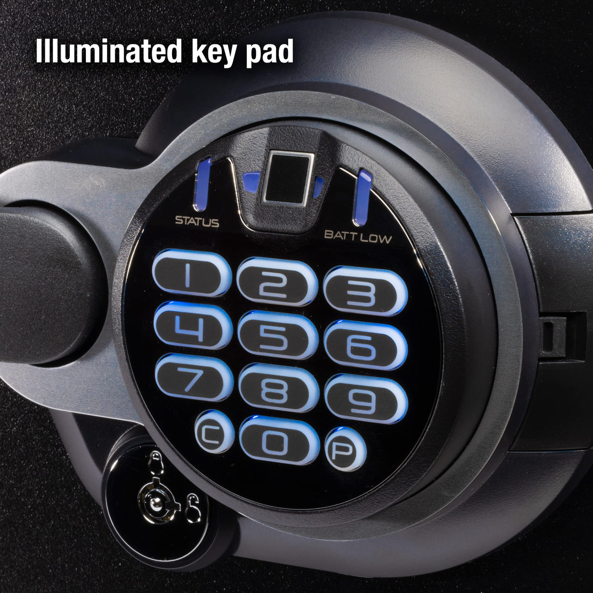 SentrySafe Fireproof and Waterproof Home Safe with Biometric Fingerprint Lock, Keypad, and Key Lock for Securing Money, Jewelry, Documents, 1.23 Cubic Feet, SFW123BTC SentrySafe