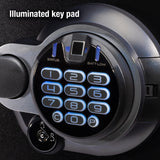 SentrySafe Fireproof and Waterproof Home Safe with Biometric Fingerprint Lock, Keypad, and Key Lock for Securing Money, Jewelry, Documents, 1.23 Cubic Feet, SFW123BTC SentrySafe