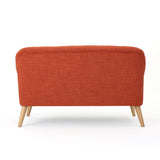 Christopher Knight Home Mariah Mid-Century Modern Loveseat, Muted Orange Christopher Knight Home