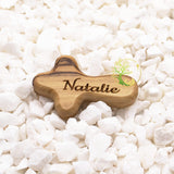 Personalized Comfort Cross for Baptism, Christening & Confirmation - comfort cross gift | Customized Olive wood comfort cross cross for kids& adults | comfort Cross for boys and girls PHLG