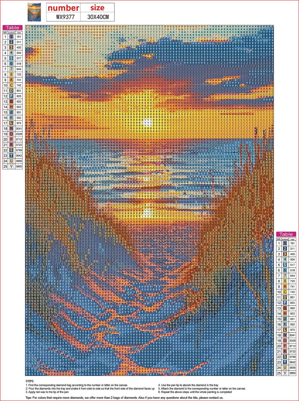 MXJSUA Sunset Diamond Painting for Adults, Beach DIY Diamond Rhinestone Cross Stitch Crystal Painting for Wall Decor 12x16 Inch MXJSUA