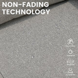 CAODOC 11 Pieces Outdoor Patio Furniture Set, Rattan Wicker Sectional Swivel Rocker Chairs Sets with Solar powered coffee table and Swivel Glider Chairs CAODOC