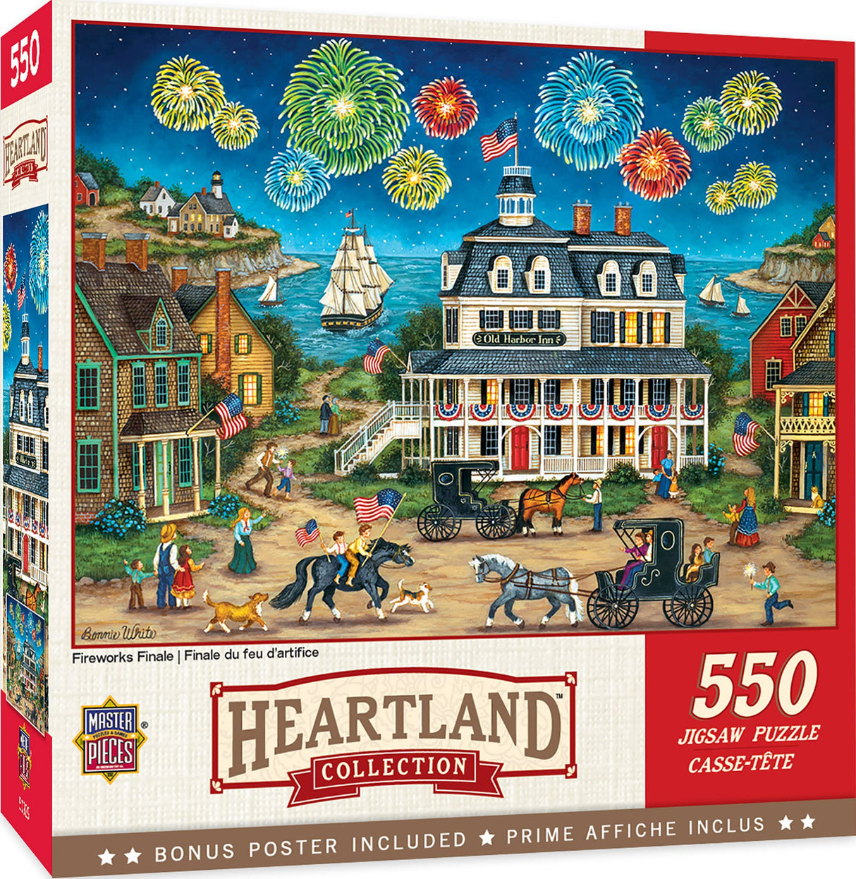 Masterpieces 550 Piece Jigsaw Puzzle for Adults and Family - Fireworks Finale - 18"x24" Masterpieces