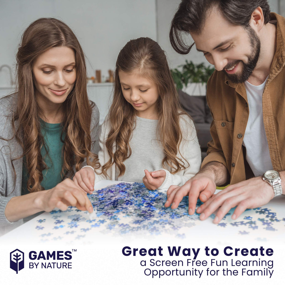 Space Puzzle for Adults - 1000 Piece Solar System Planet in Space Jigsaw Puzzles Galaxy Outer Space Astronaut, Family Fun – Premium Materials, 27.5" x 19.5” Vibrant Non-Glare Soy-Based Ink GAMES BY NATURE