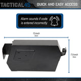 Tactical45 Passcode Protected Quick Access Bedside Gun Safe for Pistols - Biometric Gun Safe for Handgun - Hidden Gun Storage Single Firearm Safe Tactical45
