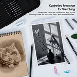 Kird Barken 112 PCS Professional Drawing Set Sketch Kit with 3-Color Sketchbook, Graphite & Charcoal Pencils,Sketching Supplies for Shading & Blending – Ideal for Artists, Adults, Teens & Beginners Kird Barken