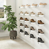 blingworld Shoe Floating Display Shelves Wall Mount Set of 4 – Mirrored Bling Glass Levitating Sneakers Shelves, Space-Saving Sneaker Display Shelf for Collectibles, Bedrooms, Dorms & Game blingworld