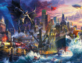 Ceaco - 4 in 1 Multipack - Thomas Kinkade - DC Comics - Justice League (4) 500 Piece Jigsaw Puzzles Ceaco