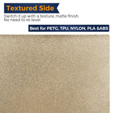 3DHUB Smooth and Textured Double Sided PEI Spring Steel Bed for Raise3D printer PRO3/ PRO3 PLUS 347mm*367mm 3DHUB