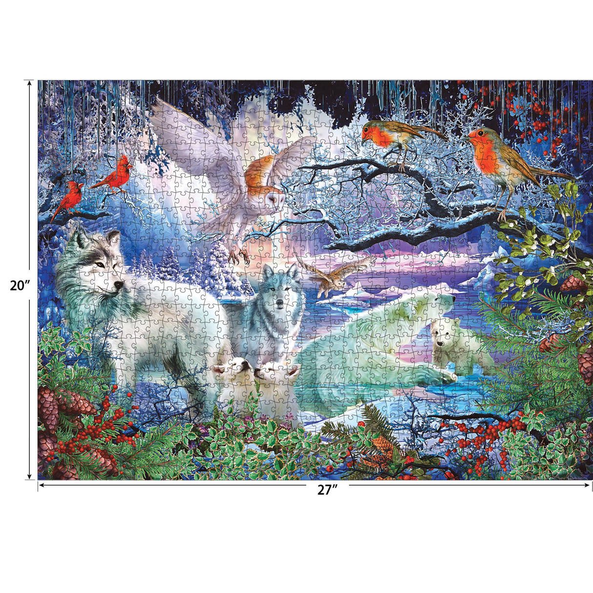 RoseArt - Puzzle Collector - Spirit of Winter - 1000 Piece Jigsaw Puzzle for Adults RoseArt