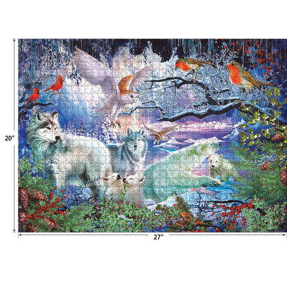 RoseArt - Puzzle Collector - Spirit of Winter - 1000 Piece Jigsaw Puzzle for Adults