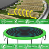 YORIN Tranpoline 16FT Tranpoline for Kids 1500LBS Tranpoline with Basketball Hoop, Enclosure Net, Back Yard Outdoor Recreational Tranpolines with Light, Sprinkler, Socks, Amazing Green YORIN