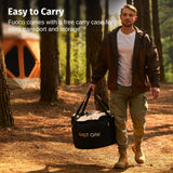 EAST OAK Fuoco Smokeless Fire Pit 21'' for Patio and Outdoor, Stainless Steel Firepit Wood Burning Fireplace with Carrying Bag, Portable Outdoor Fire Pit with Stand & Removable Ash Pan for Outside EAST OAK