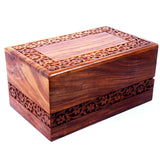 Hind Handicrafts Handmade & Handcrafted Rosewood Borders Engraving Wooden Cremation Box/Urns for Human Ashes Adult, Funeral Urn Box (X-tra Large : Hind Handicrafts