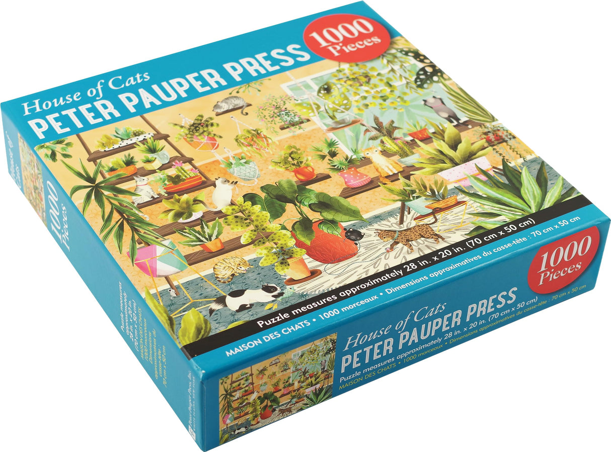 PETER PAUPER PRESS House of Cats 1000 Piece Jigsaw Puzzle PETER PAUPER PRESS