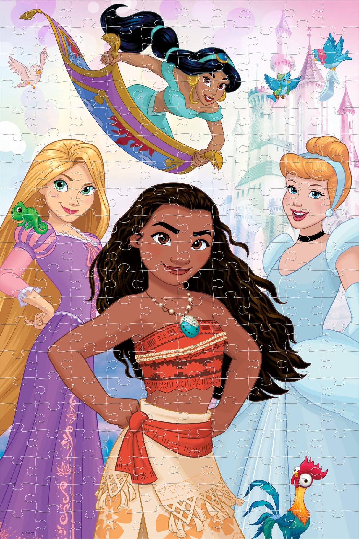 Prime 3D | Disney | Princess | 200 Piece 3D Jigsaw Puzzle for Adults & Kids | Finished Size 12" x 18" | Challenging & Fun for Kids & Families | Immersive 3D Lenticular Effect Prime 3D