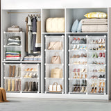 HOMICKER Shoe Storage,8 Tier Shoe Rack Organizer for Closet Shoe Cabinet with Door Shoe Shelves for Closet,Entryway,Hallway,Bedroom HOMICKER