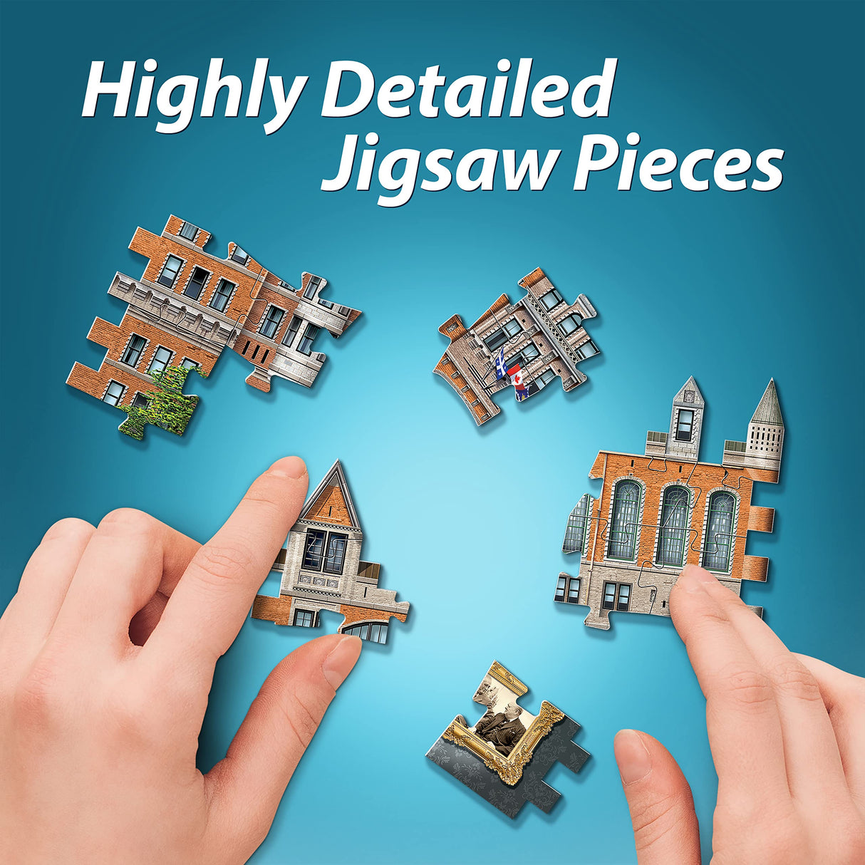 Wrebbit3D Le Château Frontenac 3D Puzzle for Teens and Adults | 865 Real Jigsaw Puzzle Pieces | Not Just an Ordinary Model Kit for Adults for Man and Woman Wrebbit3D