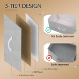 WLIVE Tall Dresser for Bedroom, Fabric Dresser Storage Tower, Dresser & Chest of Drawers Organizer Unit with 11 Drawers, Storage Cabinet, Hallway, Closets, Steel Frame, Wood Top WLIVE